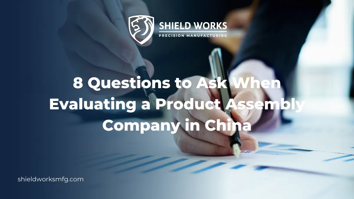 8 Questions to Ask When Evaluating a Product Assembly Company in China