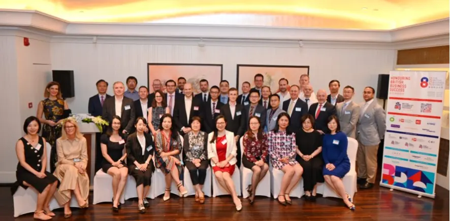 Group photo of finalists and guests at The British Business Awards 2020 in China
