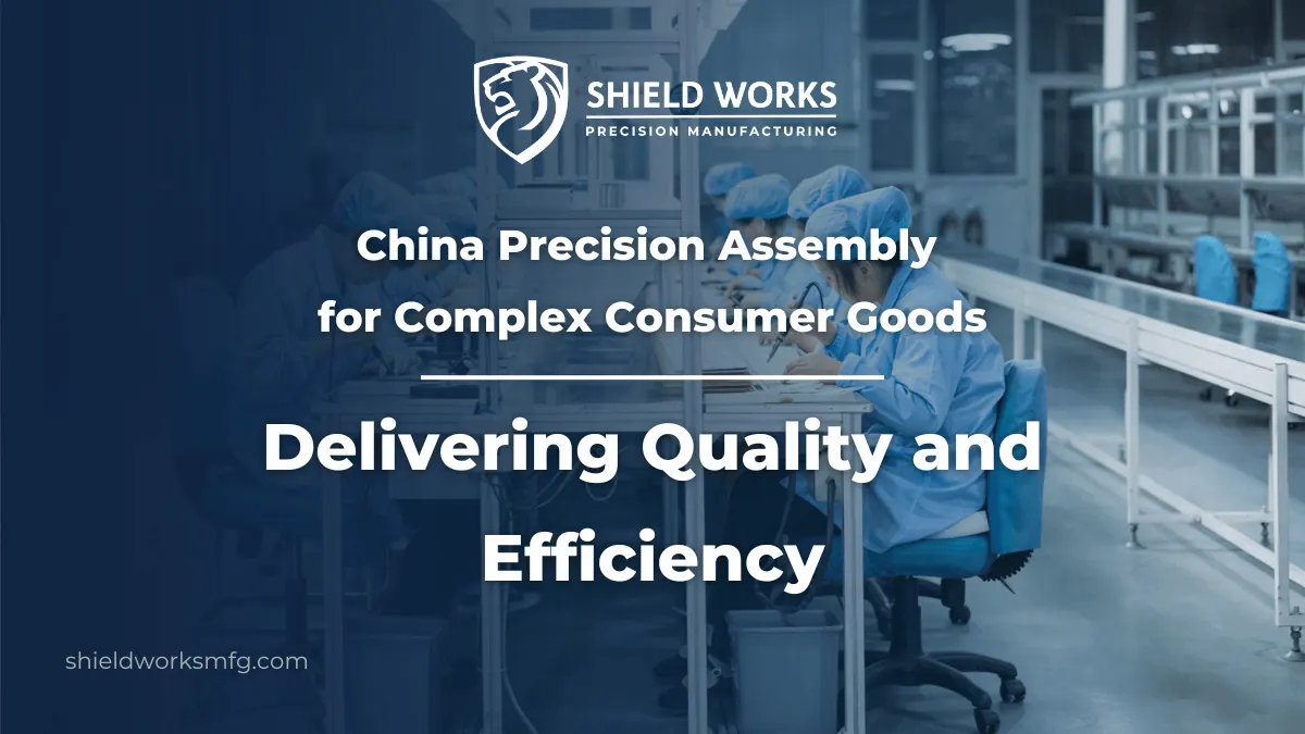 China Precision Assembly for Complex Consumer Goods: Delivering Quality and Efficiency