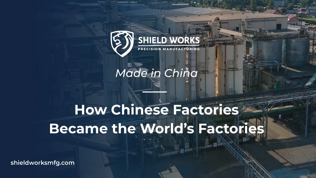 Made in China: How Chinese Factories Became the World’s Factories, over an aerial view of an industrial plant