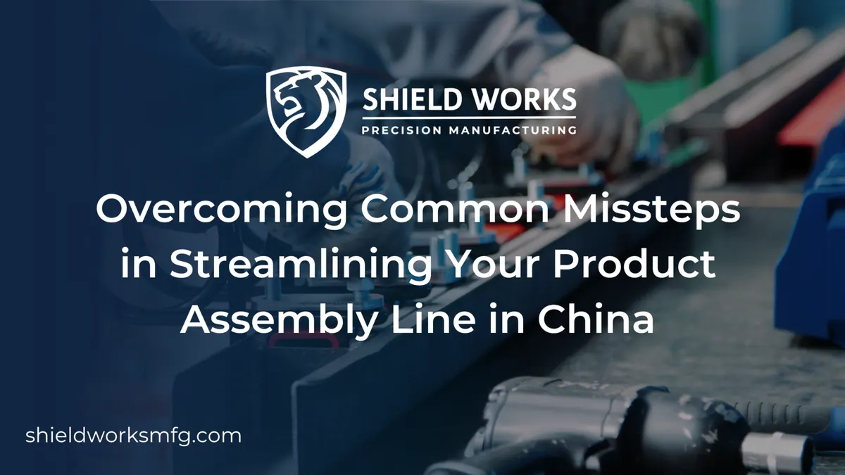 Overcoming Common Missteps in Streamlining Your Product Assembly Line in China