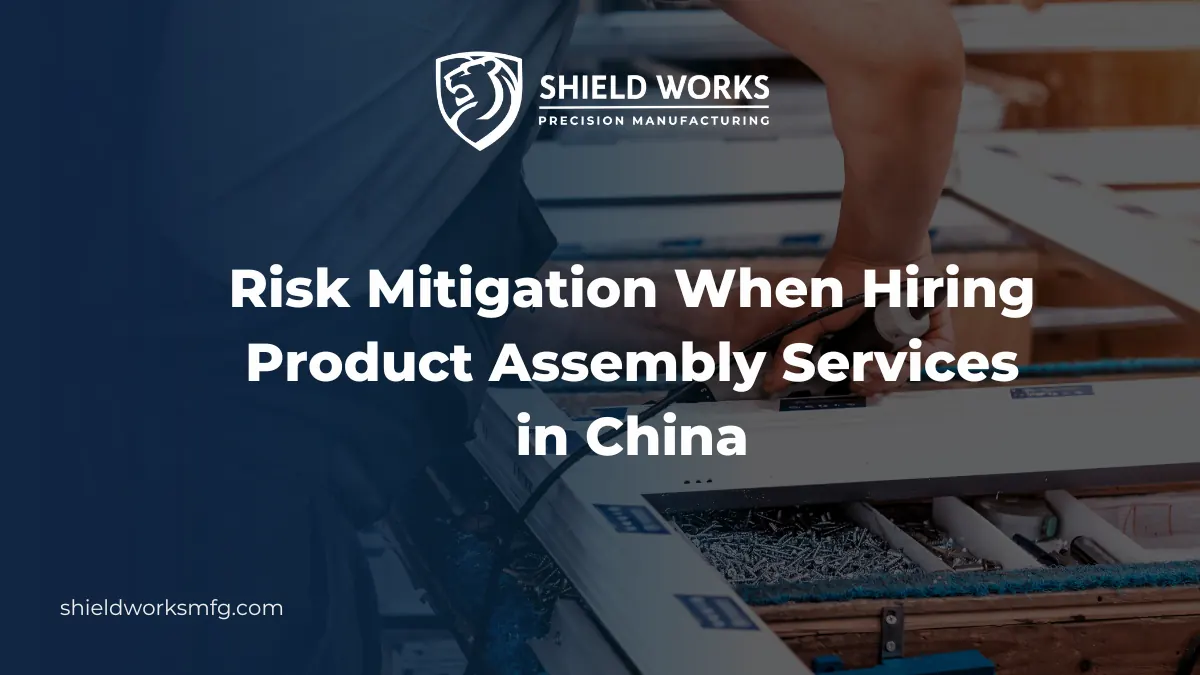 Risk Mitigation When Hiring Product Assembly Services in China