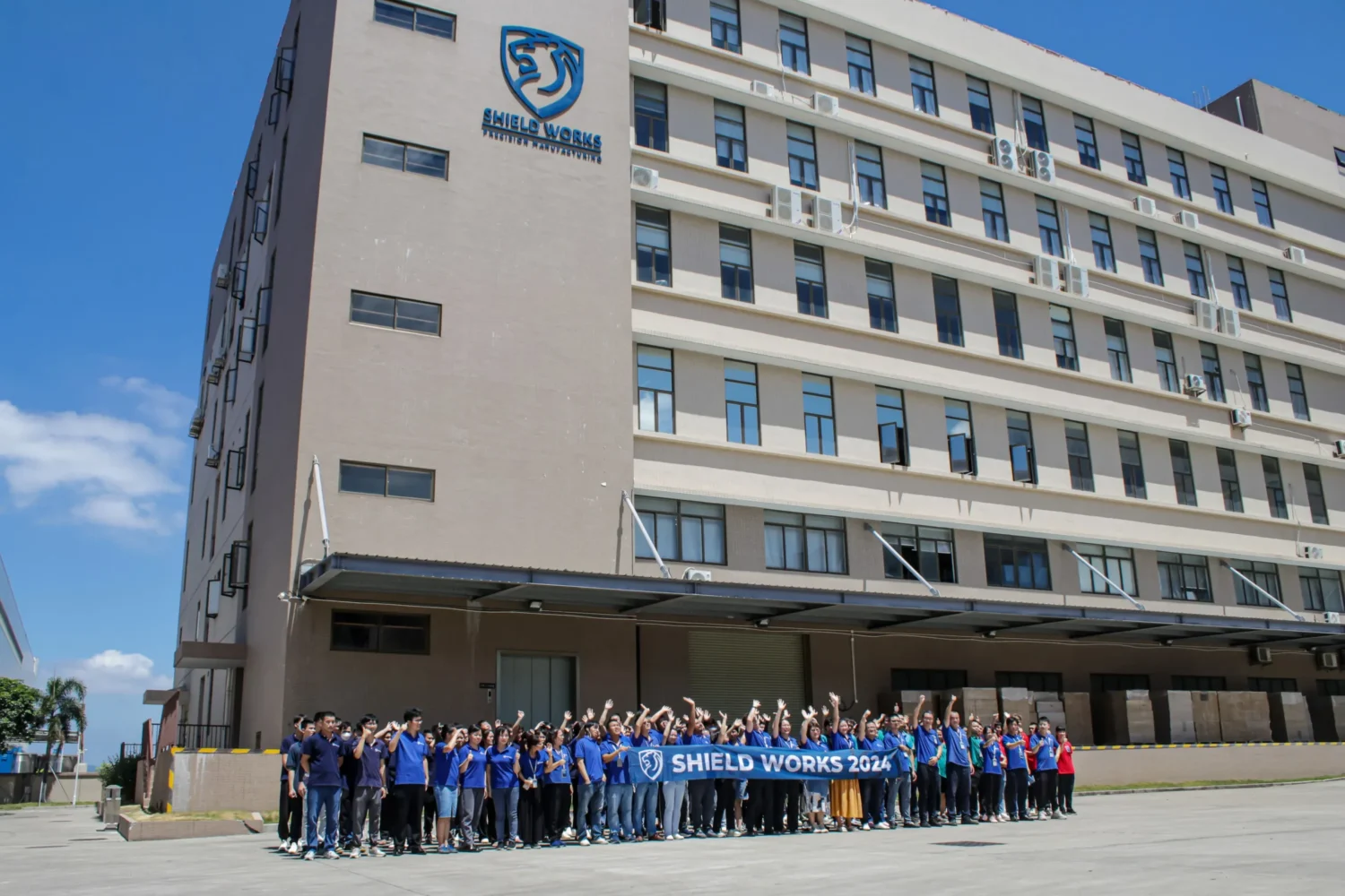Shield Works management team and operations staff at the Zhuhai facility