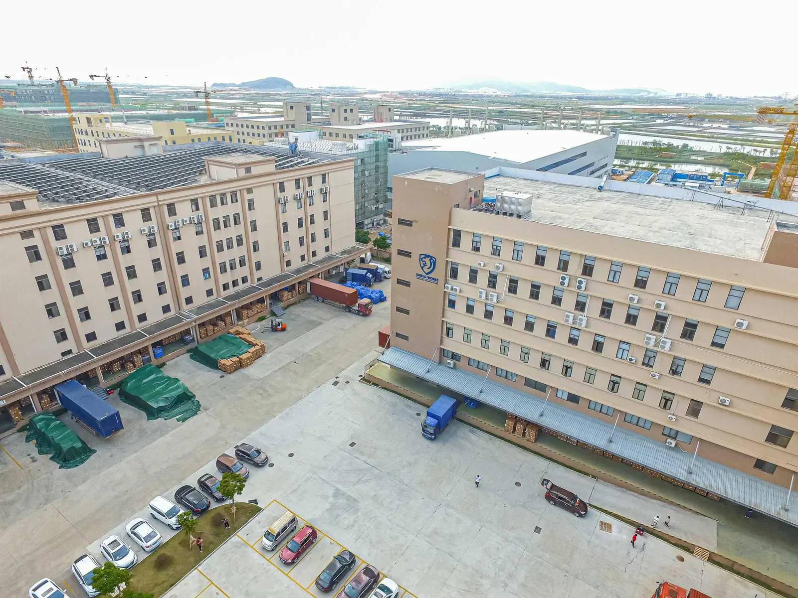Shield Works Zhuhai facility, building exterior and operations