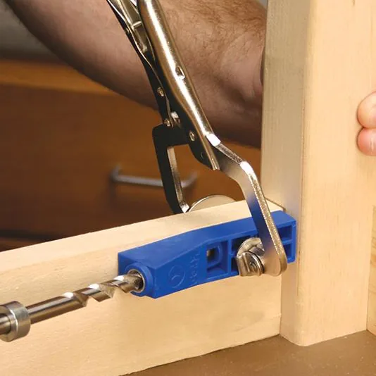 Kreg pocket-hole jig and face clamp