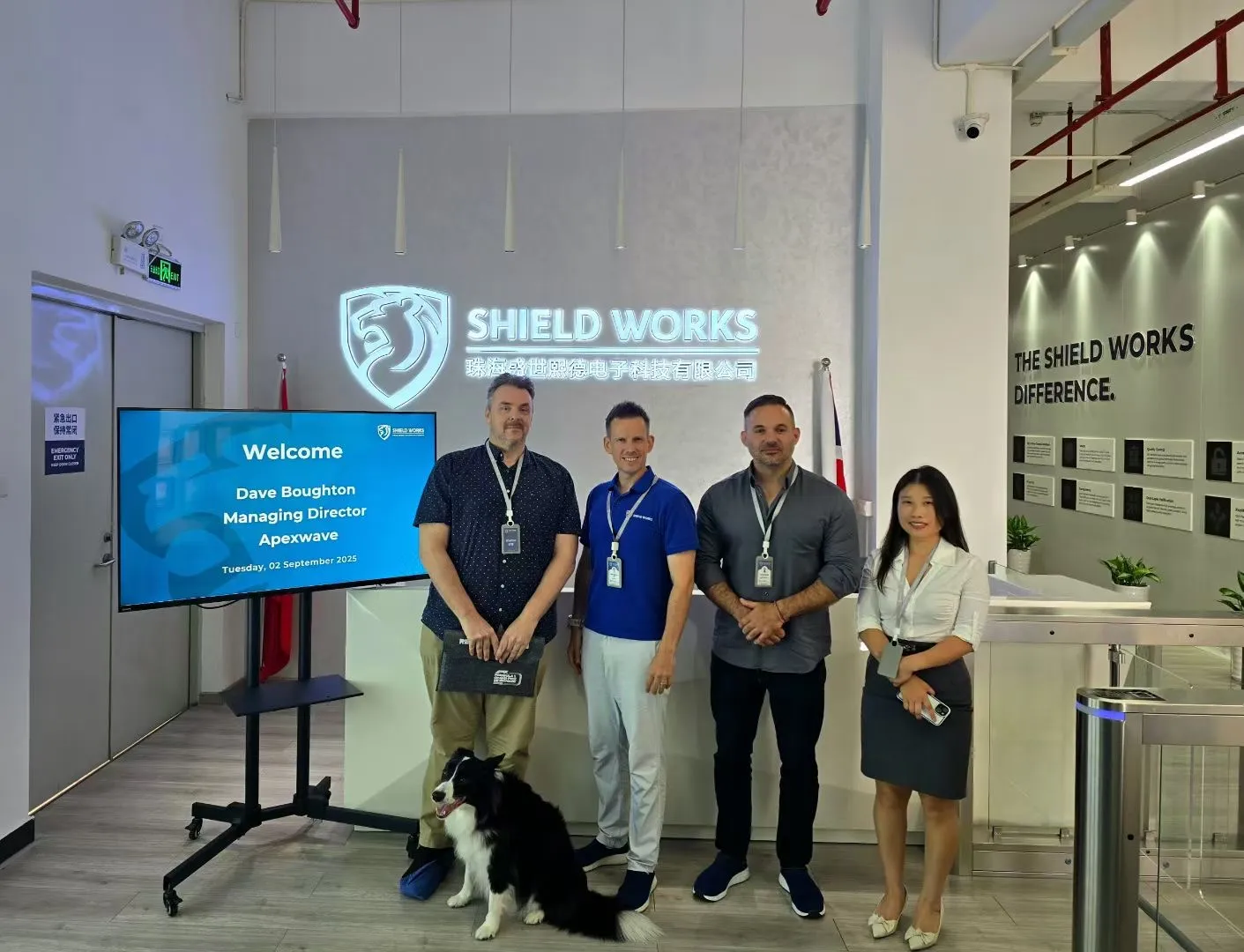 Apexwave visit to Shield Works, Sep 2025