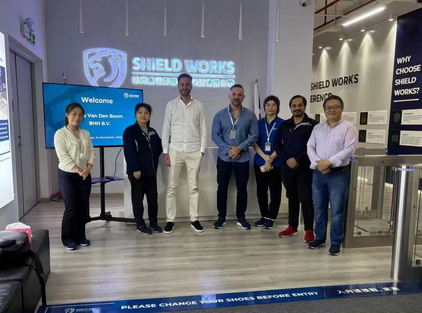 BHH B.V. visit to Shield Works, Nov 2025