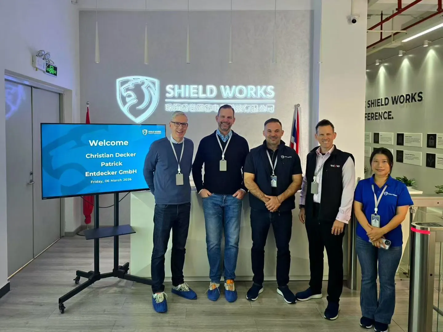 Entdecker GmbH visit to Shield Works, Mar 2026