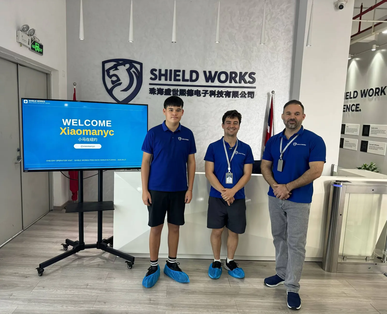 Xiaomanyc (小马在纽约) visit to Shield Works, Jun 2026