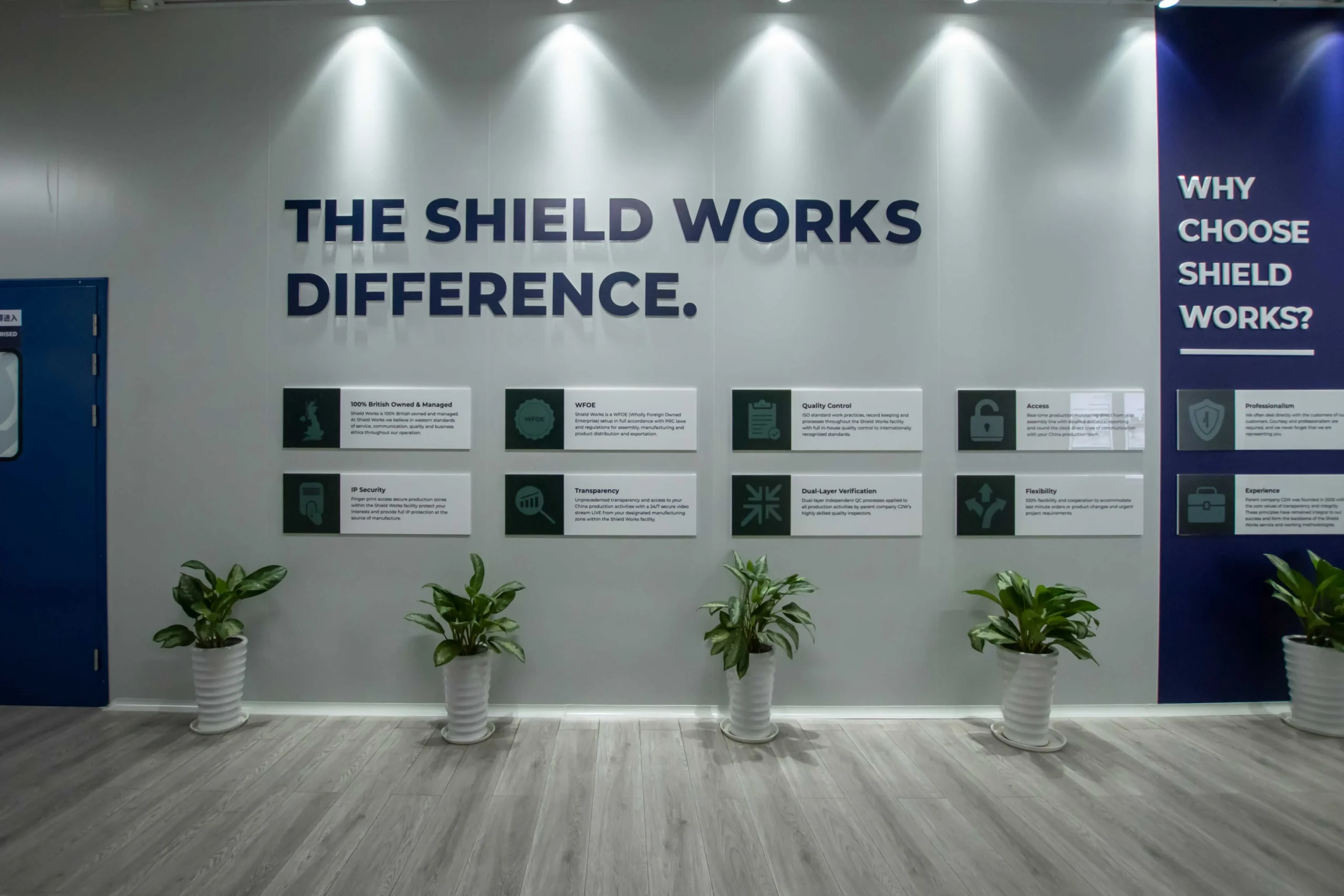 Shield Works facility hallway
